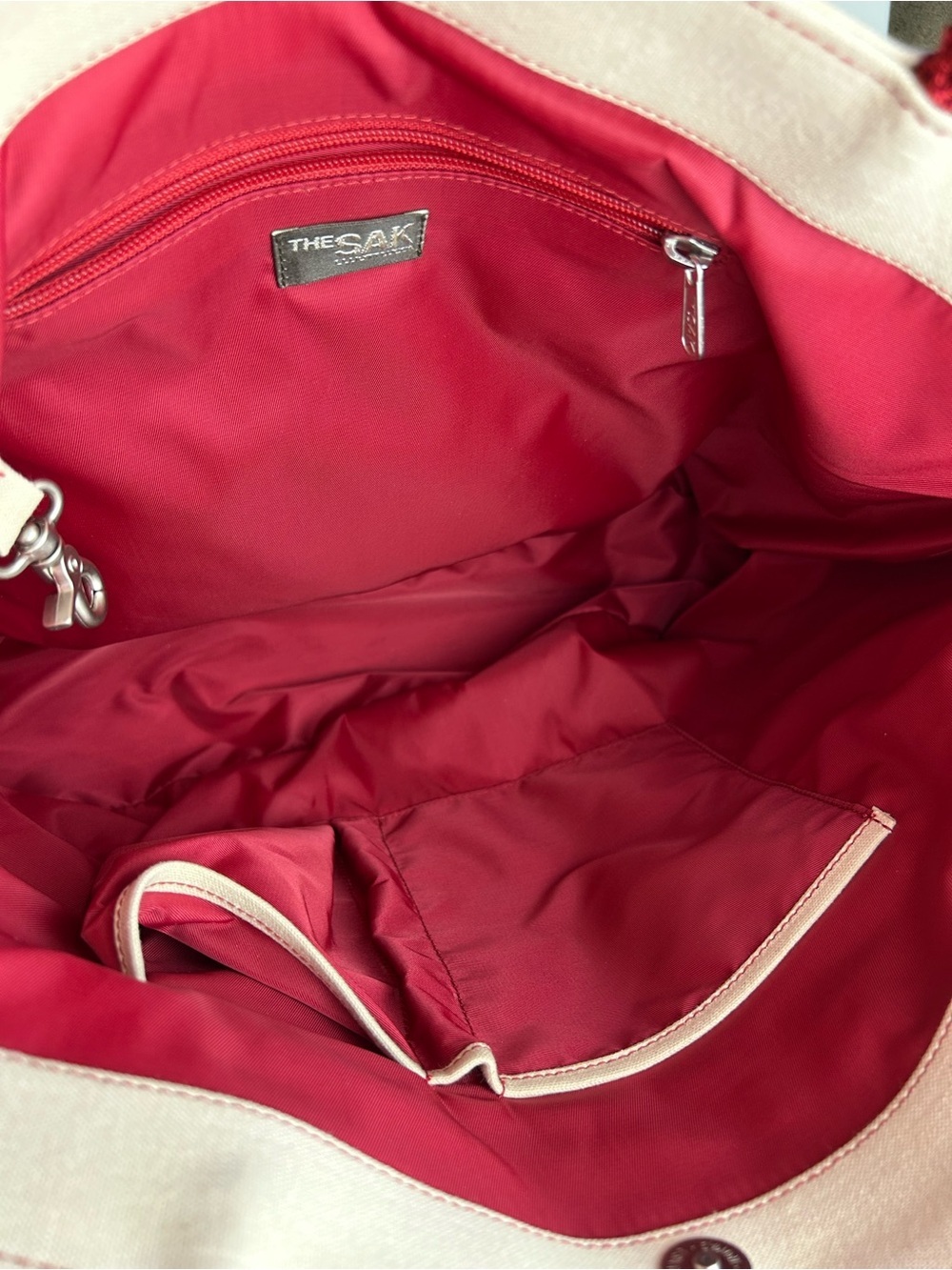 THE SAK ELLIOTT LUCCA CANVAS AND CROCHET SHOPPER TOTE - Picture 8 of 14